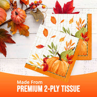 Bulk Autumn Orchard Luncheon Napkins 6.5