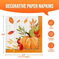 Bulk Autumn Orchard Luncheon Napkins 6.5