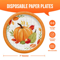 Bulk Autumn Orchard Luncheon Plates 7