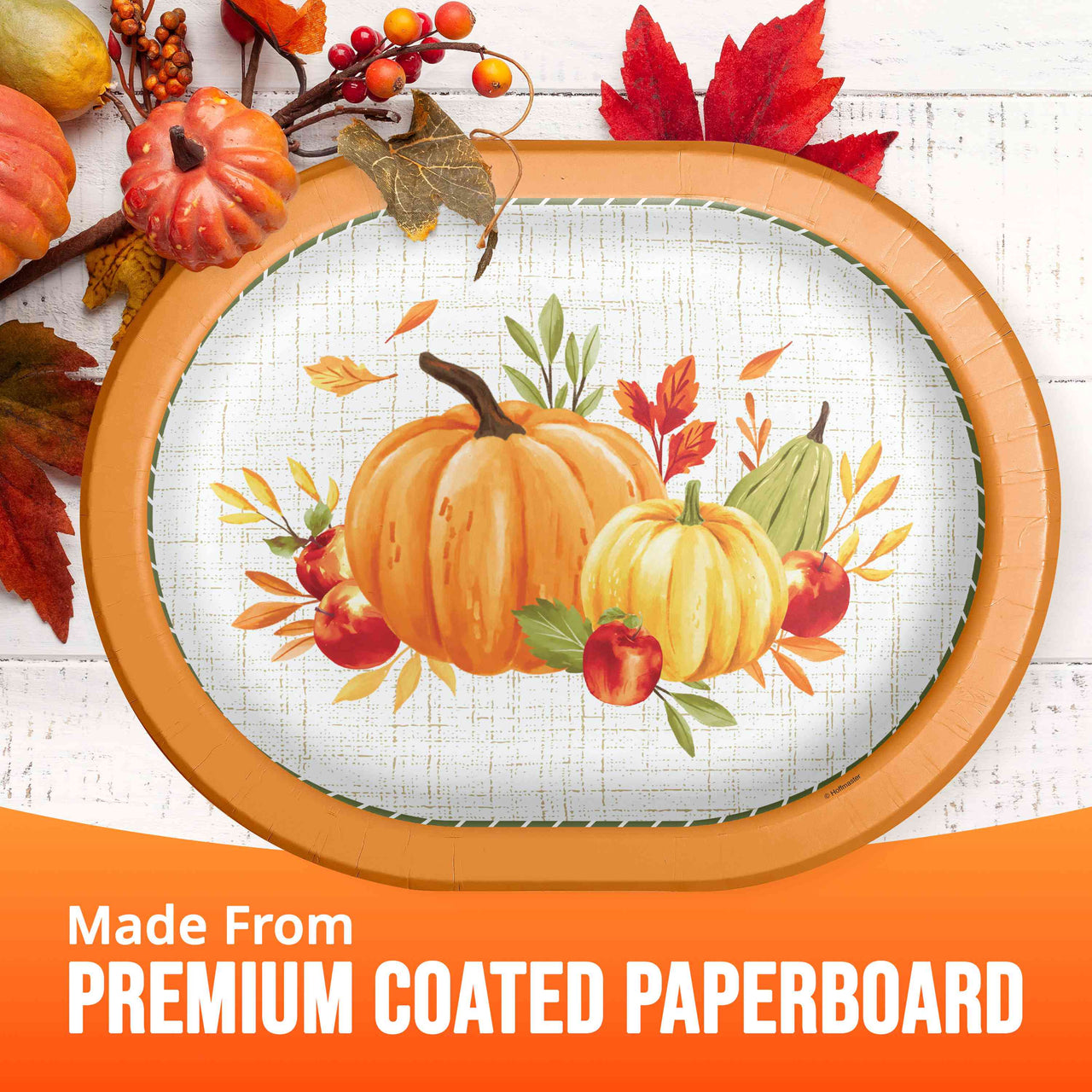 Bulk Autumn Orchard Oval Platters 12" (96 per Case)