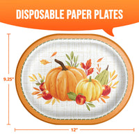 Bulk Autumn Orchard Oval Platters 12