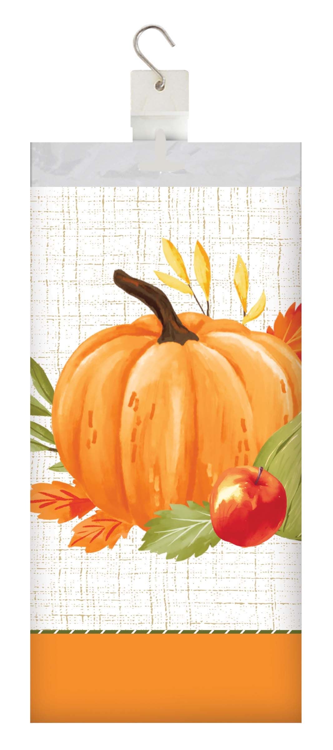 Bulk Autumn Orchard Plastic Tablecovers 54" x 96" (12 per Case)