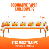 Bulk Autumn Orchard Plastic Tablecovers 54