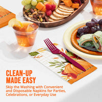 Bulk Autumn Orchard Guest Towels 7.75