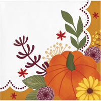Petals and Pumpkins Beverage Napkins 5