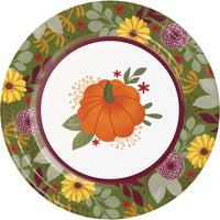 Petals and Pumpkins Luncheon Plates 7
