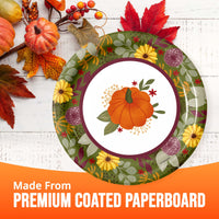 Bulk Petals and Pumpkins Luncheon Plates 7
