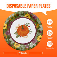 Bulk Petals and Pumpkins Luncheon Plates 7