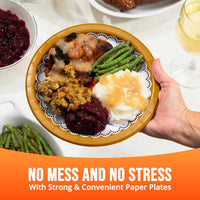 Bulk Petals and Pumpkins Dinner Plates 9