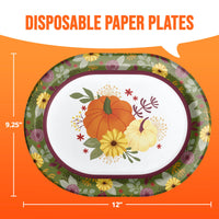 Bulk Petals and Pumpkins Oval Platters 12