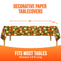 Bulk Petals and Pumpkins Plastic Tablecovers 54