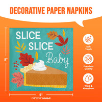 Bulk Turkey Treat Slice Slice Baby Beverage Napkins 5