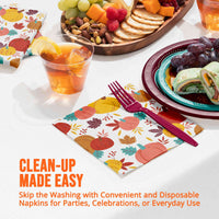 Bulk Turkey Treat Luncheon Napkins 6.5
