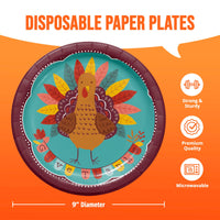Bulk Turkey Treat Dinner Plates 9