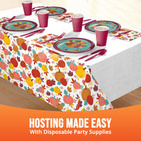 Bulk Turkey Treat Plastic Tablecovers 54