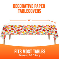 Bulk Turkey Treat Plastic Tablecovers 54