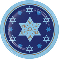 Hanukkah Lights Luncheon Plates 7
