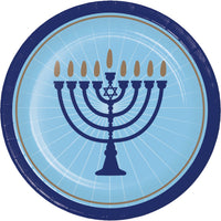 Hanukkah Lights Dinner Plates 9