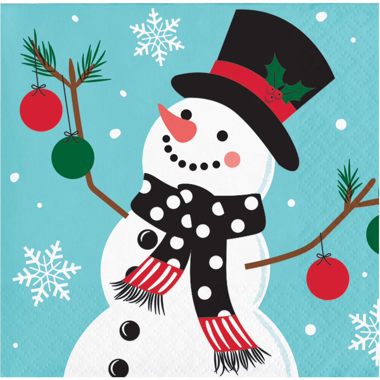 Bulk Frosted Fun Beverage Napkins 5" x 5" (192 per Case)
