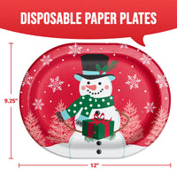 Bulk Frosted Fun Oval Platters 12