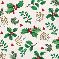 Holly Haven Luncheon Napkins 6.5