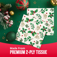 Bulk Holly Haven Luncheon Napkins 6.5