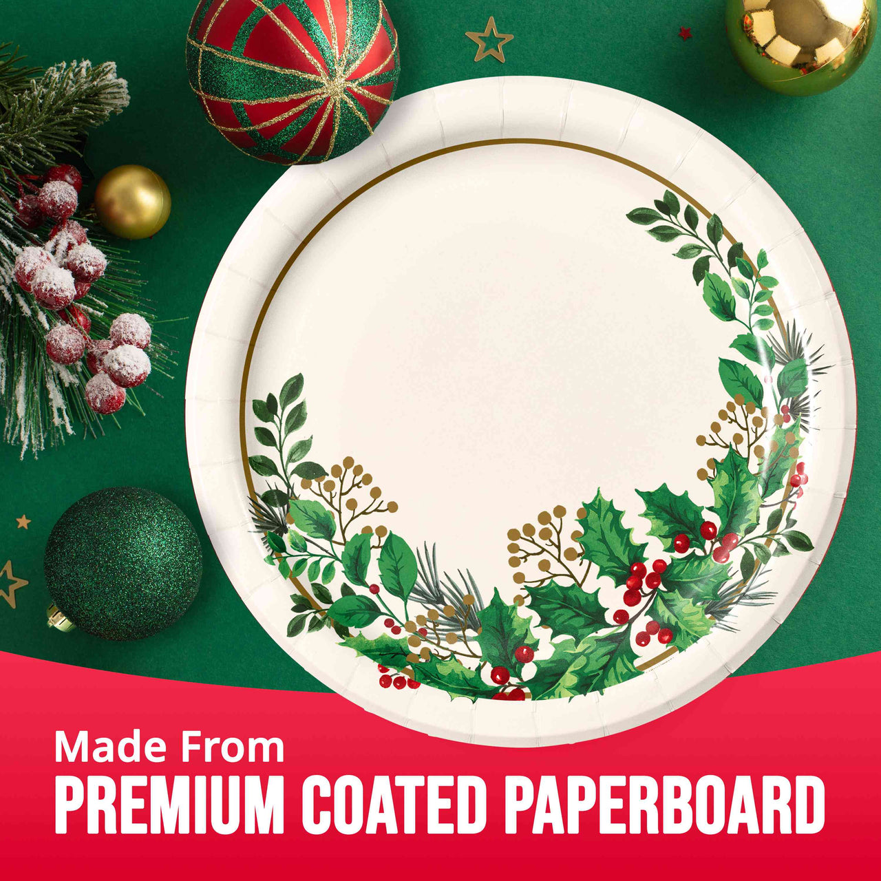 Bulk Holly Haven Dinner Plates 9" (96 per Case)