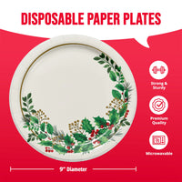 Bulk Holly Haven Dinner Plates 9