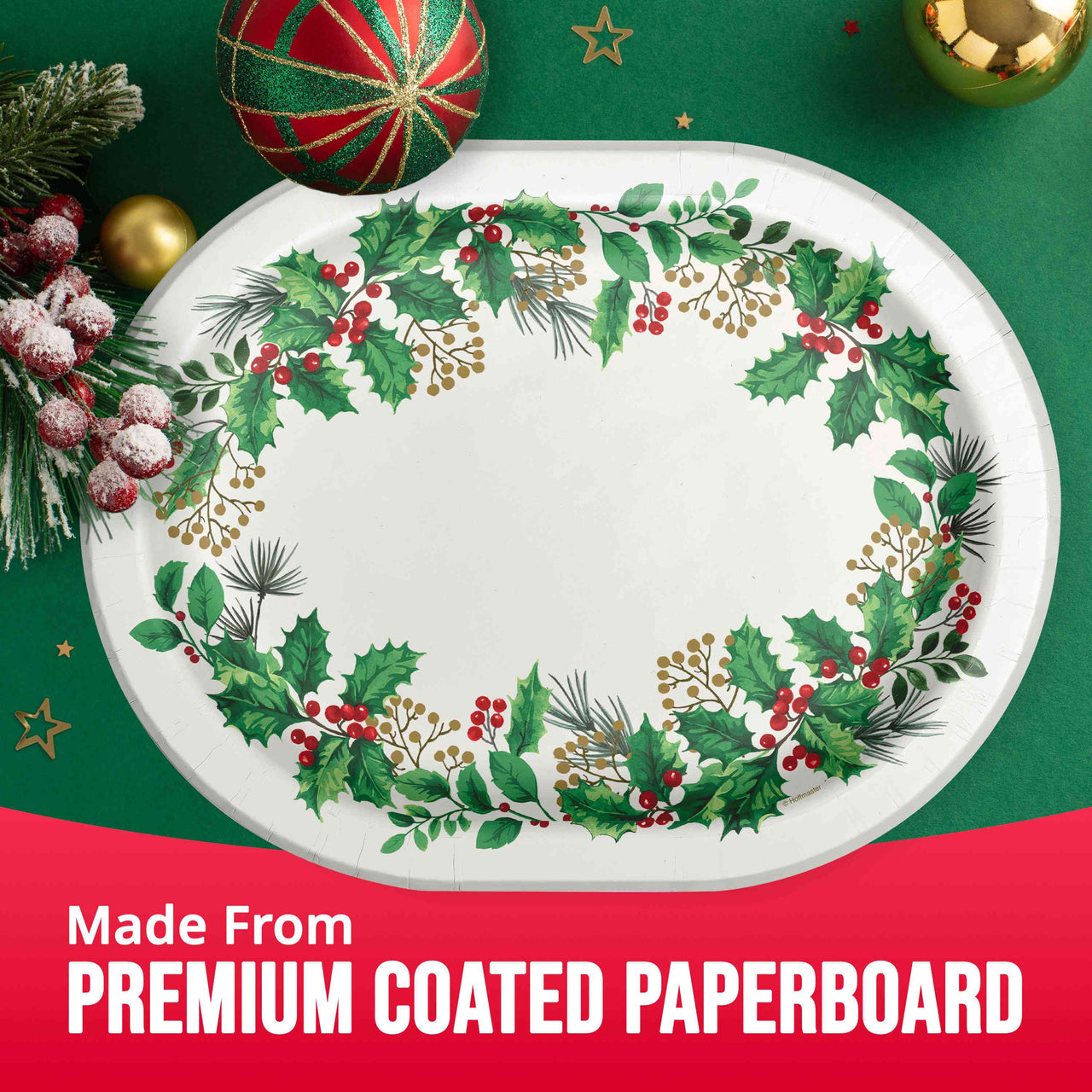 Bulk Holly Haven Oval Platters 12" (96 per Case)