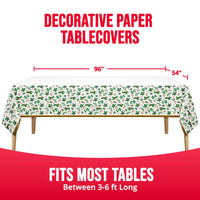 Bulk Holly Haven Plastic Tablecovers 54