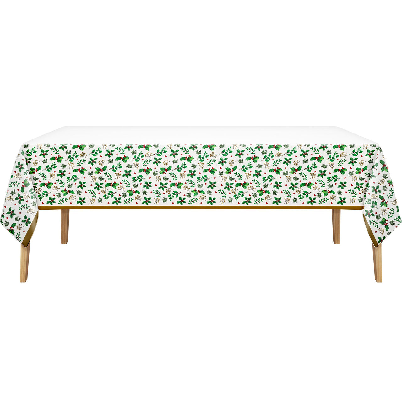 Bulk Holly Haven Plastic Tablecovers 54" x 96" (12 per Case)