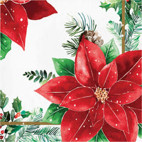 Christmas Blossom Luncheon Napkins 6.5