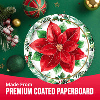 Bulk Christmas Blossom Luncheon Plates 7
