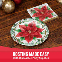 Bulk Christmas Blossom Luncheon Plates 7