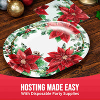Bulk Christmas Blossom Oval Platters 12