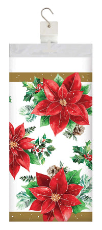 Bulk Christmas Blossom Plastic Tablecovers 54