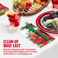 Bulk Christmas Blossom Guest Towels 7.75
