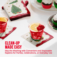 Bulk Sparkling Spruce Beverage Napkins 5