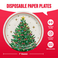 Bulk Sparkling Spruce Luncheon Plates 7