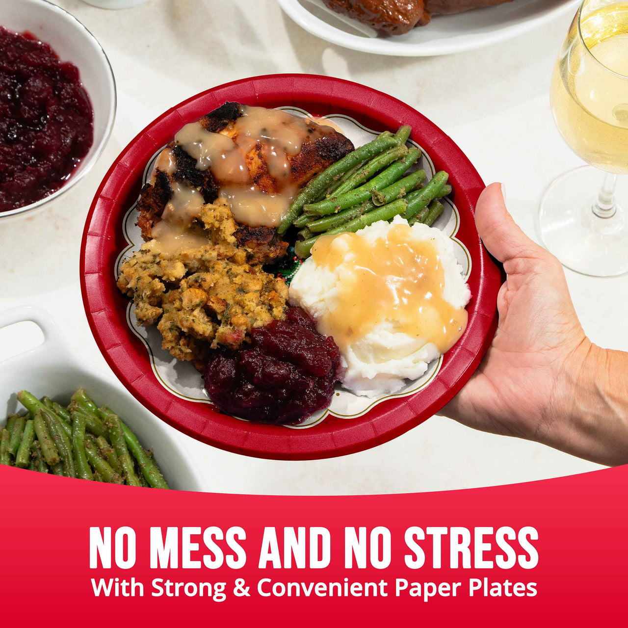 Bulk Sparkling Spruce Dinner Plates 9" (96 per Case)
