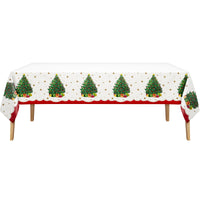 Bulk Sparkling Spruce Plastic Tablecovers 54