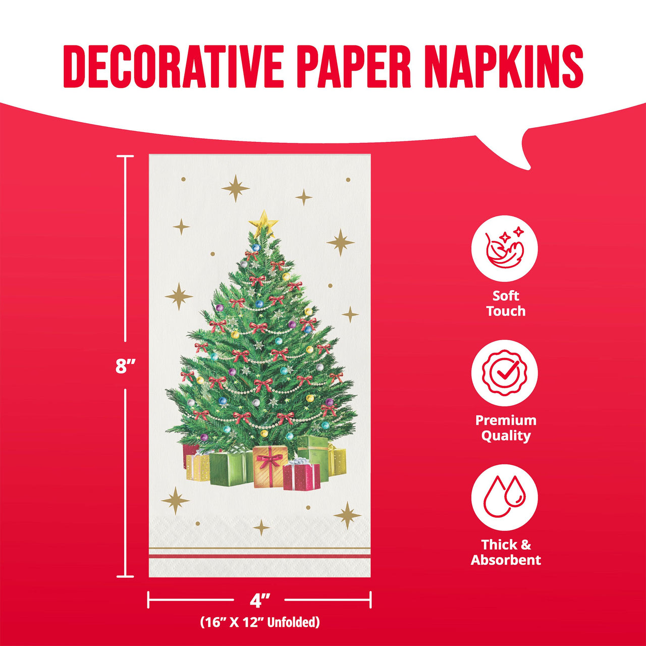 Bulk Sparkling Spruce Guest Towels 7.75" x 4.5" (192 per Case)