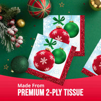Bulk Holiday Glimmer Beverage Napkins 5
