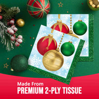 Bulk Holiday Glimmer Luncheon Napkins 6.5