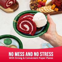 Bulk Holiday Glimmer Luncheon Plates 7