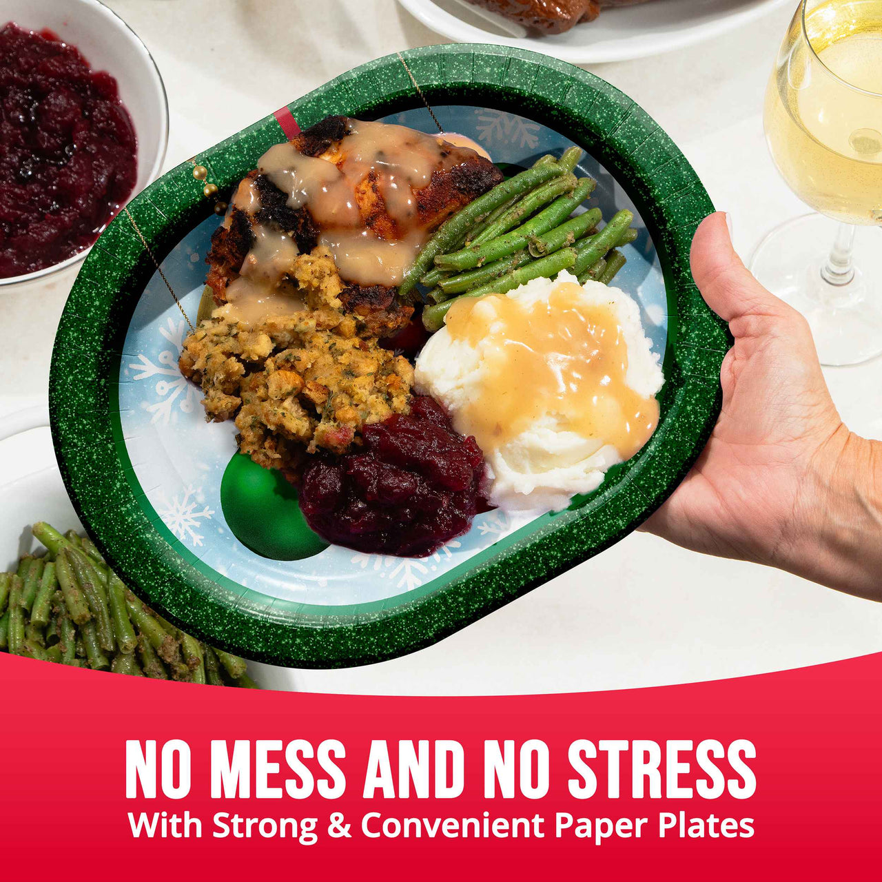 Bulk Holiday Glimmer Oval Platters 12" (96 per Case)