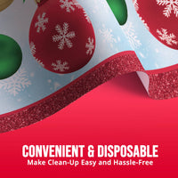 Bulk Holiday Glimmer Plastic Tablecovers 54