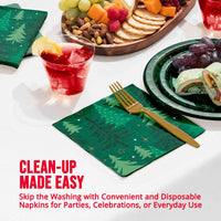 Bulk Winter Woods Luncheon Napkins 6.5