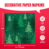 Bulk Winter Woods Luncheon Napkins 6.5