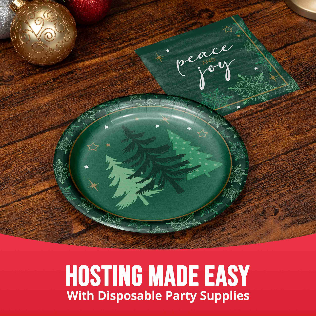 Bulk Winter Woods Luncheon Plates 7" (96 per Case)
